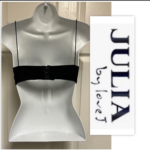 Julia By Love J Black Rhinestone Cropped Cami - Picture 2 of 11